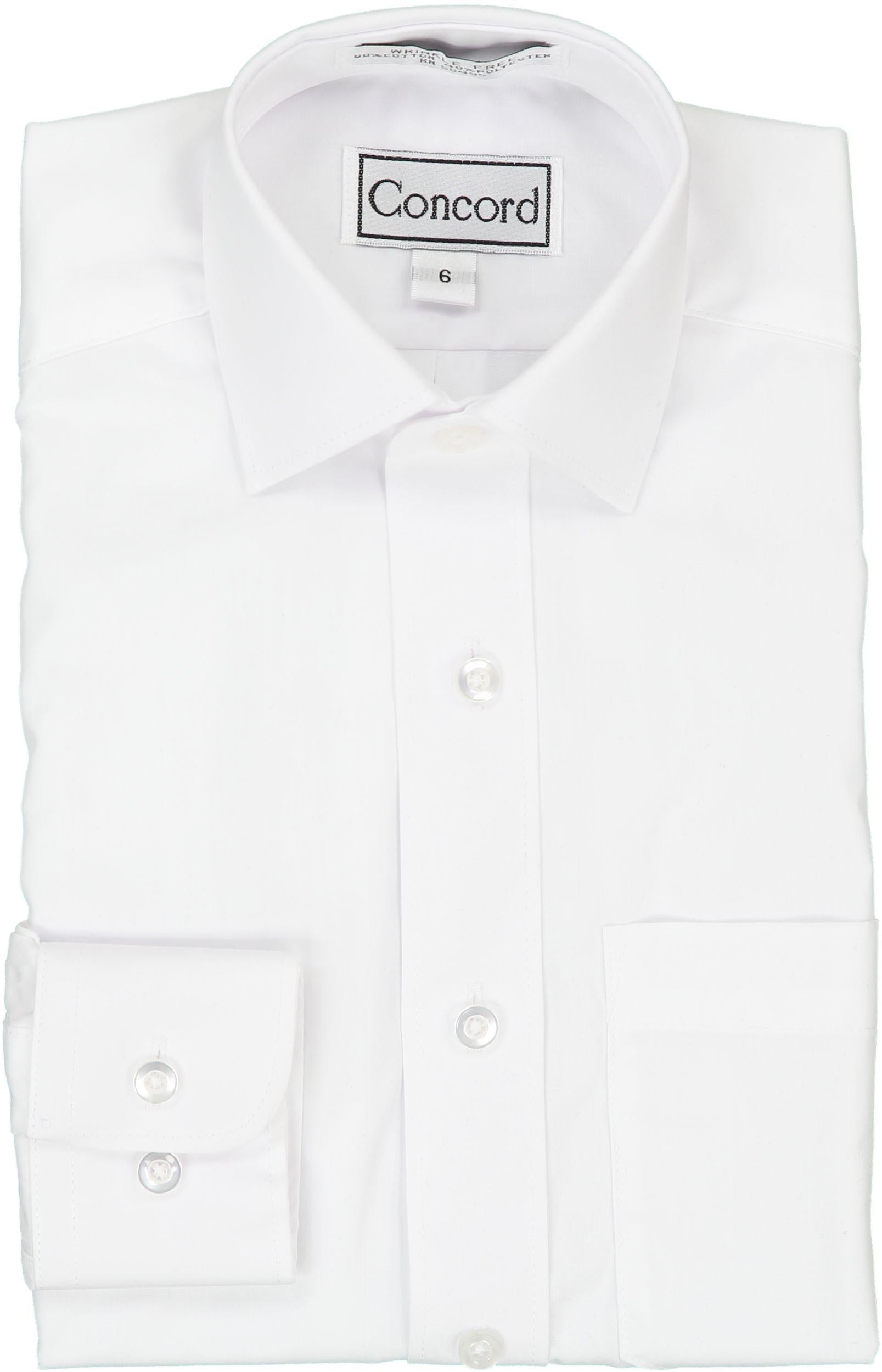 Concord Mens Long Sleeve White Dress Shirt – ShirtStop