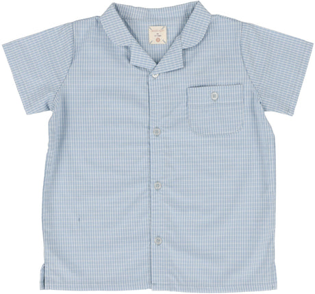 Analogie by Lil Legs Windowpane Collection Boys Short Sleeve Dress Shirt - WPCS