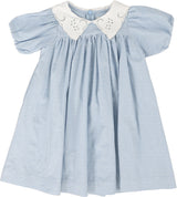 Analogie by Lil Legs Windowpane Collection Girls Short Sleeve Dress - WPDS