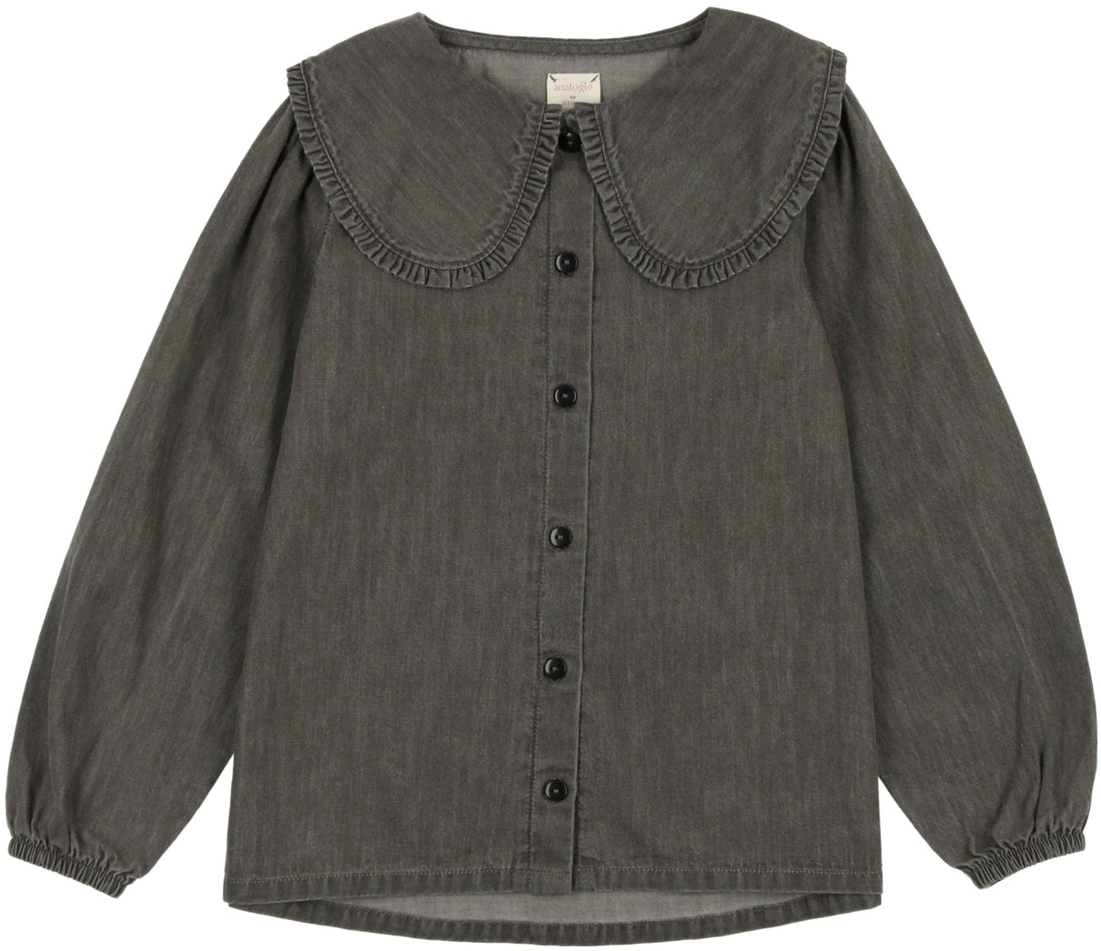 Analogie by Lil Legs Denim Tencel Collection Baby Toddler Girls Long Sleeve Blouse