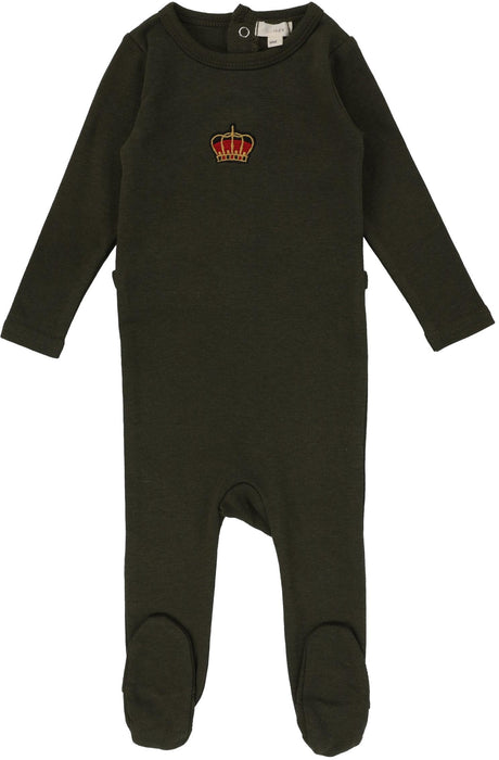 Lil Legs Shabbos Collection Baby Toddler Boys Girls Crown Cotton Footie Stretchie