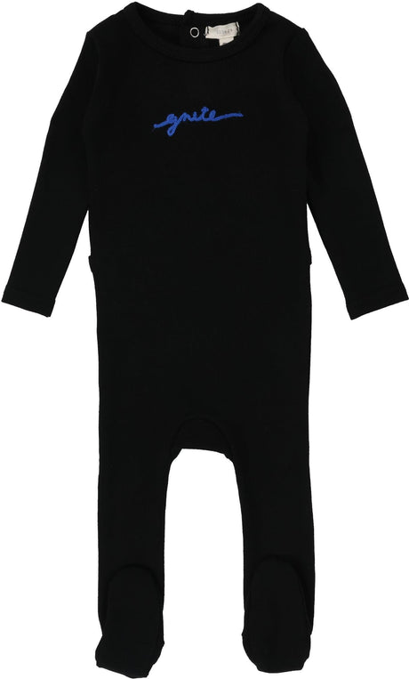 Lil Legs Shabbos Collection Baby Toddler Boys Girls Gnite Cotton Footie Stretchie