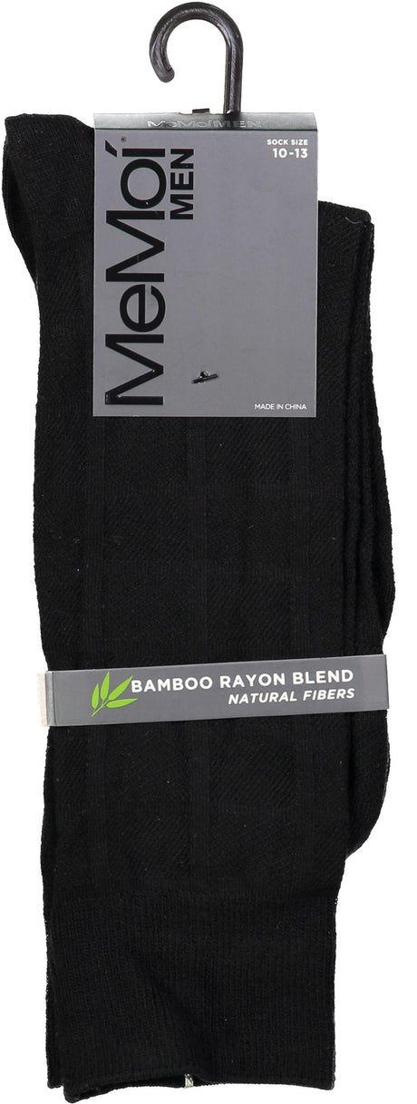 Memoi Mens Bamboo Solid Plaid Socks - MM-500