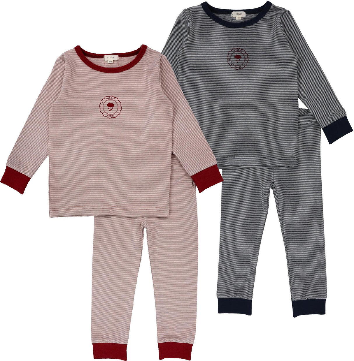 Lil Legs Shabbos Collection Boys Girls Striped Cotton Lounge Set Pajamas