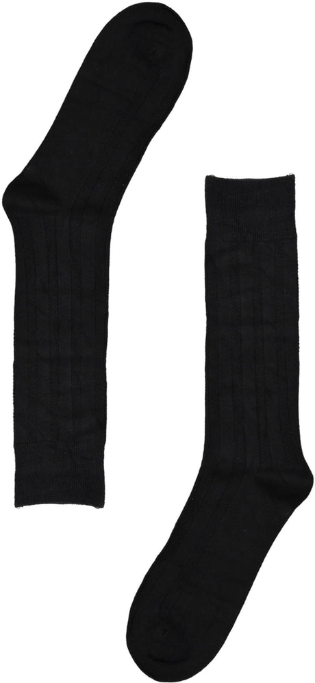 Memoi Mens Bamboo Woven Ribbed Socks - MM-503