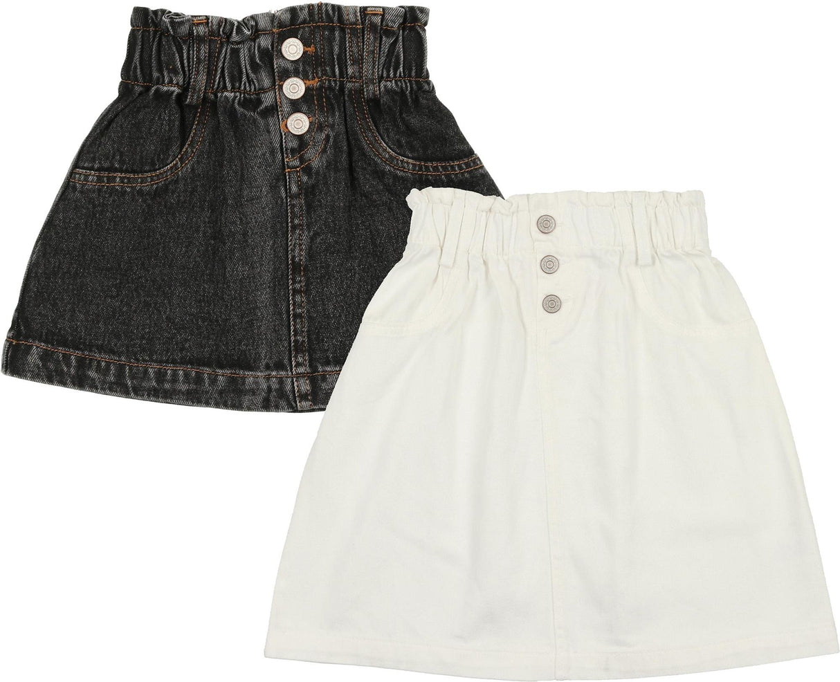 Lil Legs Denim Basic Collection Girls Paperbag Skirt - PGSK