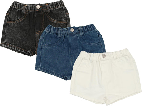 Lil Legs Denim Basic Collection Boys Girls Shorts - DS