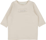 Analogie by Lil Legs Denim Tencel Collection Girls Patch 3/4 Sleeve T-shirt Tee - DTPTQ