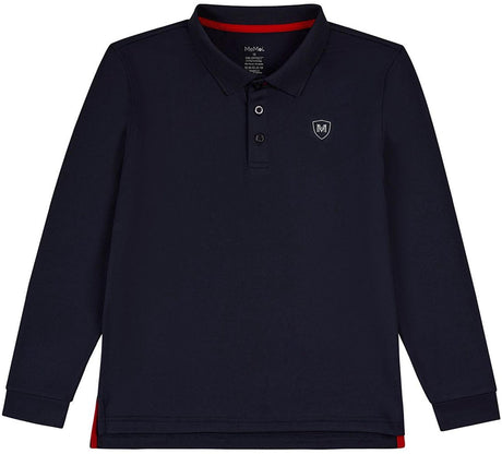 Memoi Boys Long Sleeve Polo Shirt - MBP-001