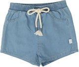 Analogie by Lil Legs Denim Tencel Collection Boys Girls Rope Shorts - DTS