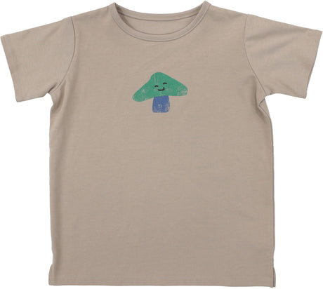 Analogie by Lil Legs Taupe Collection Boys Mushroom Short Sleeve T-shirt Tee - TMTS