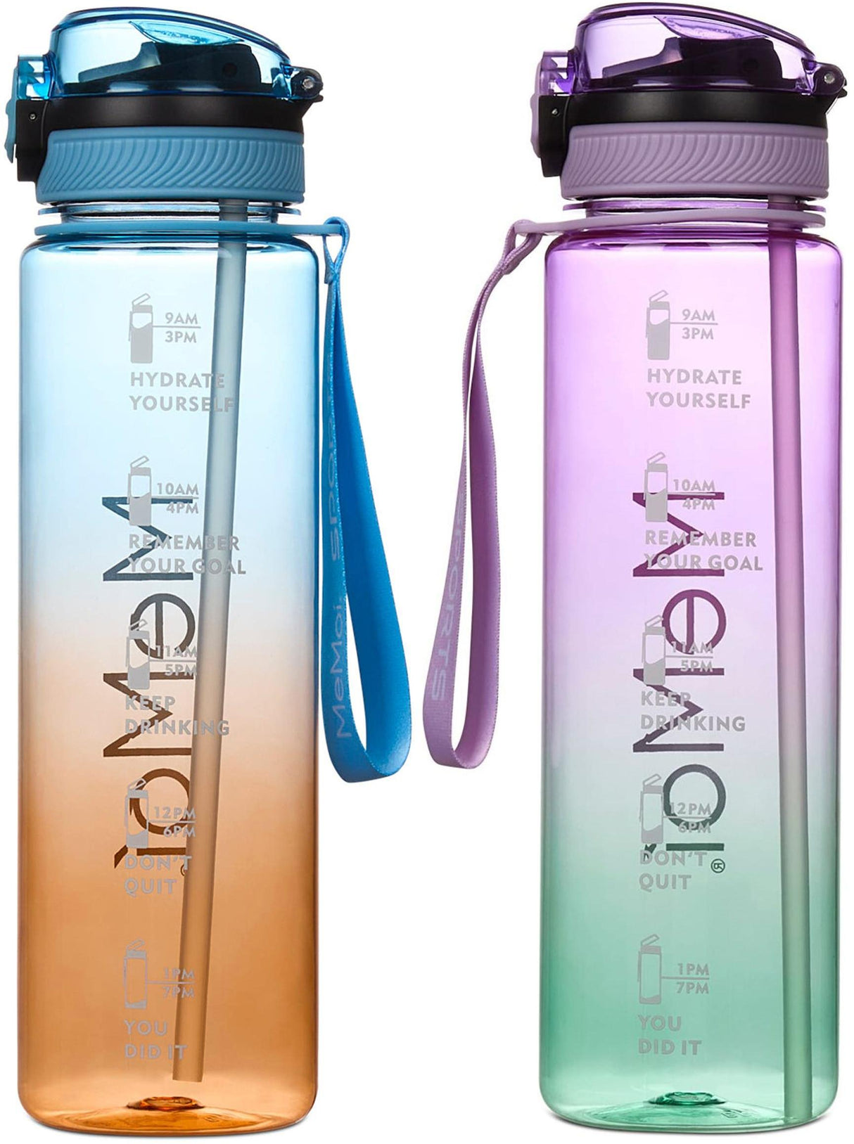 MeMoi Promo Straw Water Bottle