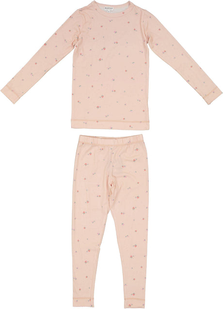 Bopop Girls Strawberry Cotton Pajamas - P631