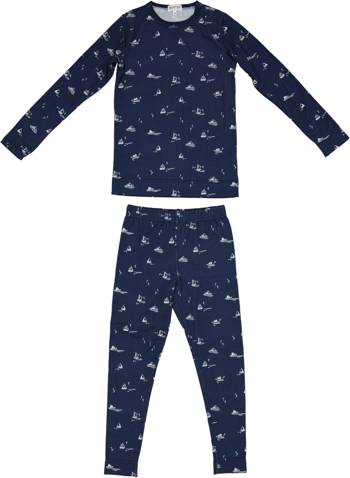 Bopop Boys Sailboat Cotton Pajamas - P634