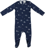 Bopop Baby Boys Sailboat Cotton Stretchie - P635