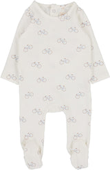 Analogie by Lil Legs Graphic Denim Collection Baby Toddler Boys All Over Bike Cotton Stretchie - GDAOF