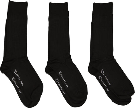 T.O. Collection Mens Bamboo Ribbed Dress Socks 3 Pack - TO-CS3M