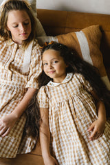 Analogie by Lil Legs Gingham Collection Girls Short Sleeve Dress -  GDS