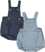 Analogie by Lil Legs Lightweight Denim Collection Baby Boys Bib Romper - LWBR