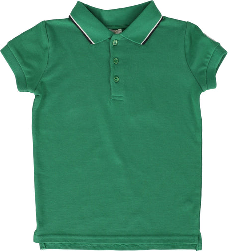 Lil Legs Boys Double Stripe Short Sleeve Polo Shirt - PDSP