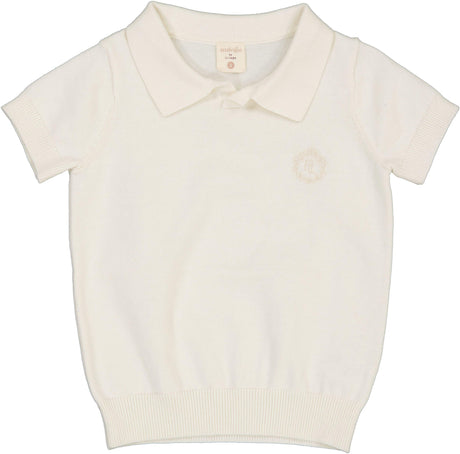 Analogie by Lil Legs Shabbos Knit Collection Boys Polo Short Sleeve Sweater - KCKPS