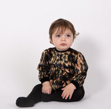 Cheribelle by ZigZag Baby Girls Velour Romper - 7107TKW