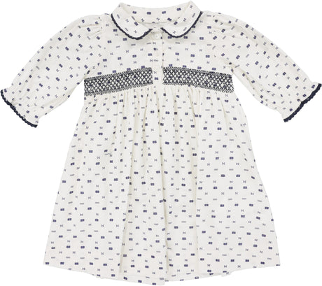 Analogie by Lil Legs Geometric Collection Girls 3/4 Sleeve Dress - GMDQ