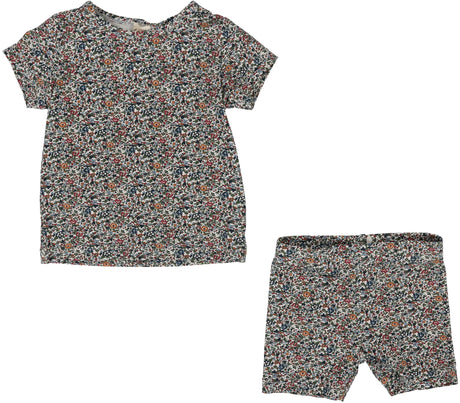 Lil Legs Print Collection Baby Toddler Girls Liberty Short Outfit Set - PCLPS