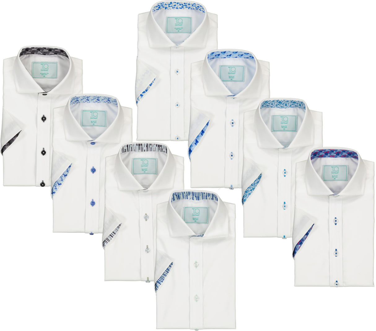 T.O. Collection Boys Short Sleeve Dress Shirt with Contrast Stitch - Spring 2025