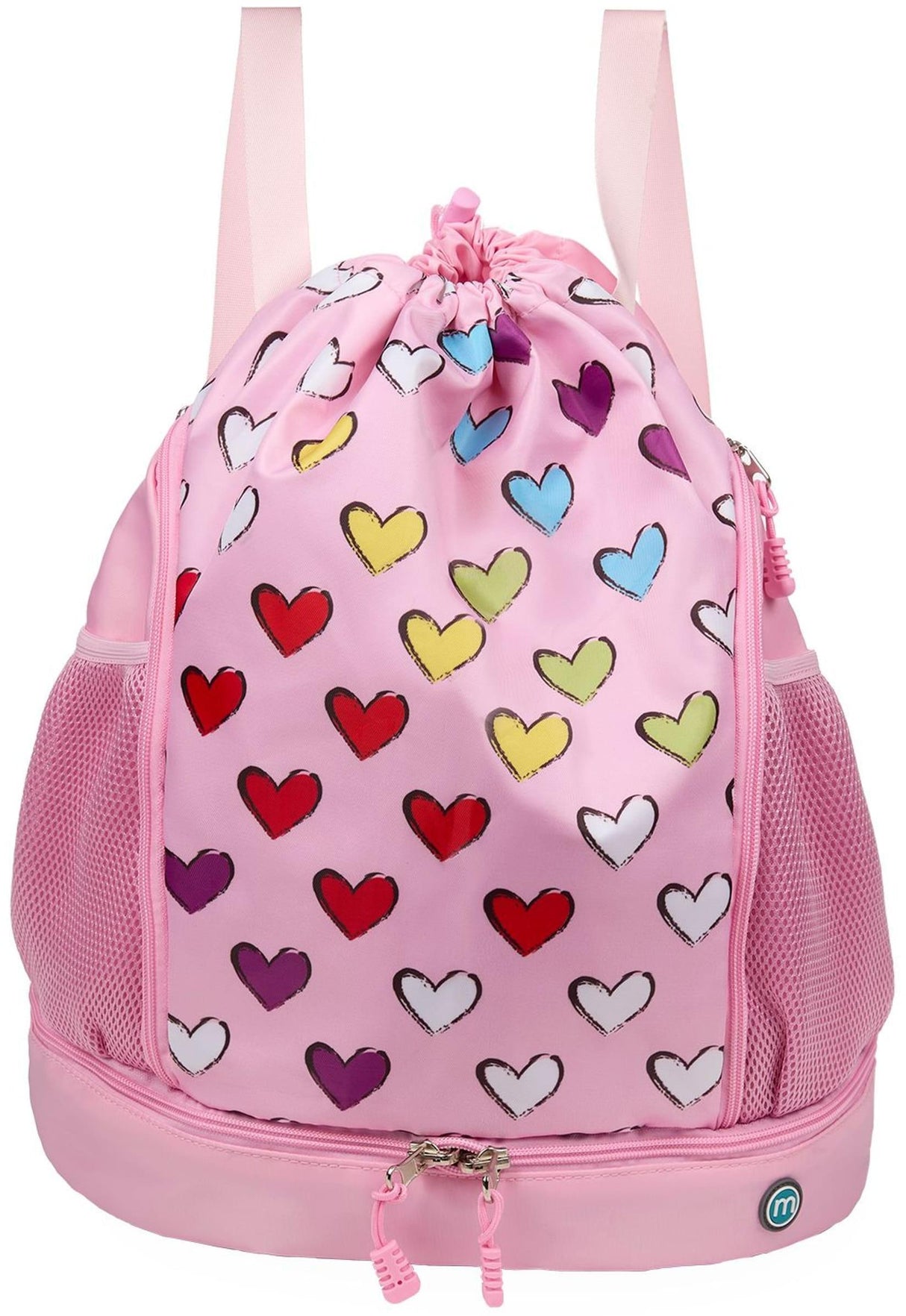 Memoi Multi Color Hearts Backpack - MAC-008