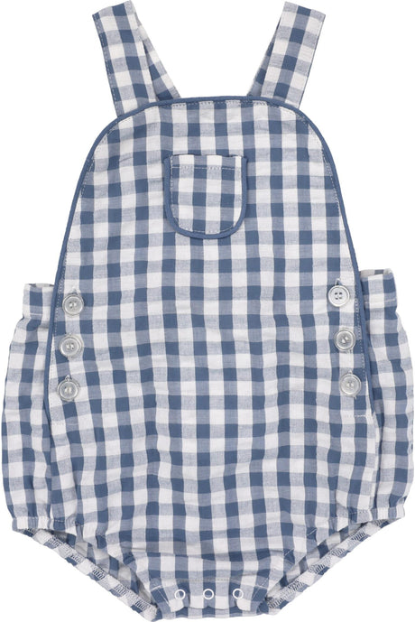 Analogie by Lil Legs Gingham Collection Baby Toddler Boys Suspender Romper - GSPR