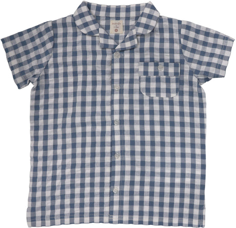 Analogie by Lil Legs Gingham Collection Boys Short Sleeve Dress Shirt - GCS