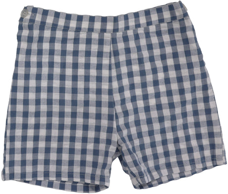 Analogie by Lil Legs Gingham Collection Boys Pull On Dress Shorts - GPOS