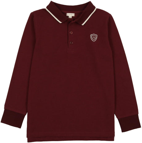 Lil Legs Boys Long Sleeve Logo Polo Shirt