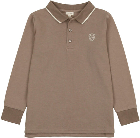 Lil Legs Boys Long Sleeve Logo Polo Shirt