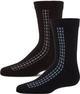 Memoi Boys Vertical Dashed Line Dress Socks - MK-196