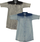 Crew Kids Denim Two-Tone Girls Dress - AL2900