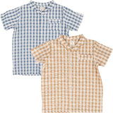 Analogie by Lil Legs Gingham Collection Boys Short Sleeve Dress Shirt - GCS