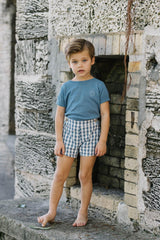 Analogie by Lil Legs Gingham Collection Boys Pull On Dress Shorts - GPOS