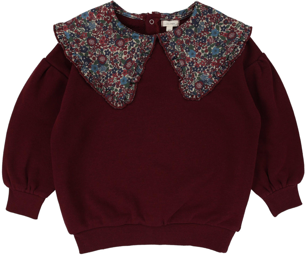 Lil Legs Sweatshirt Collection Girls Floral Collar Sweatshirt