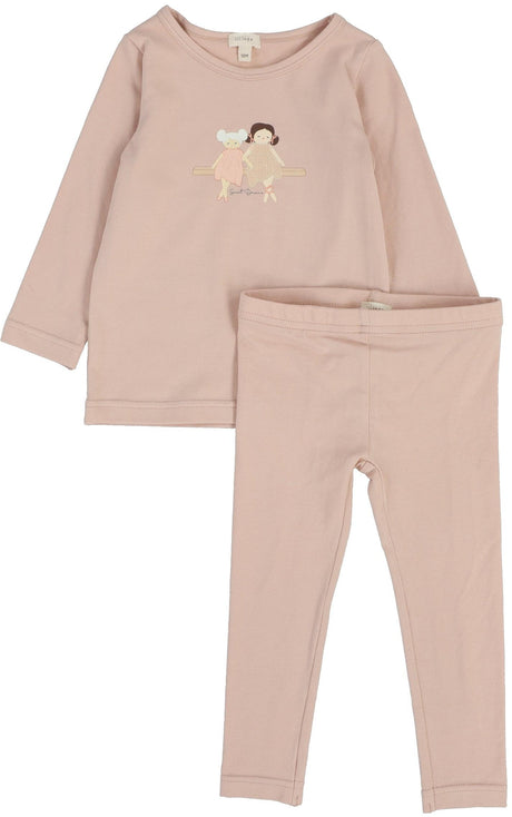 Lil Legs Loungewear Collection Girls Doll Long Cotton Pajamas - DPJ