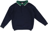 Lil Legs Sweatshirt Collection Boys Long Sleeve Varsity Polo Shirt