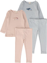 Lil Legs Loungewear Collection Boys Girls Bird Print Cotton Pajamas - BPPJ