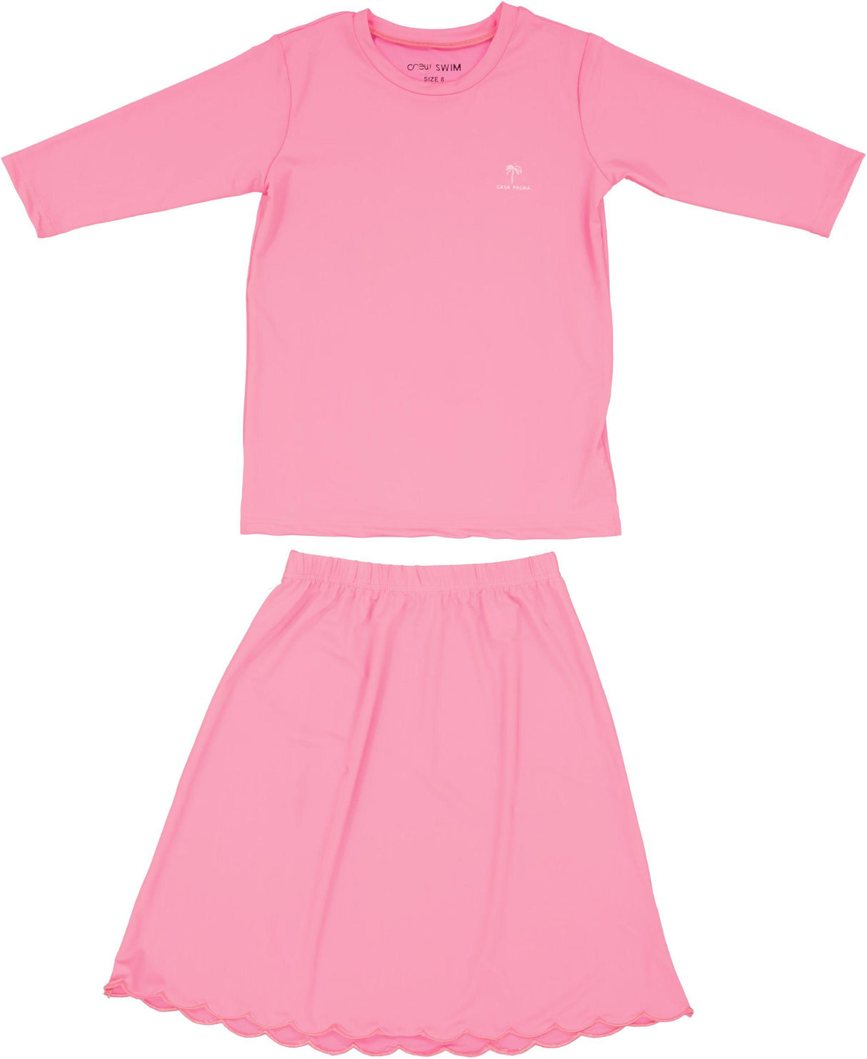 Crew Kids Girls Teens Scallop Swim Outfit - SG2944