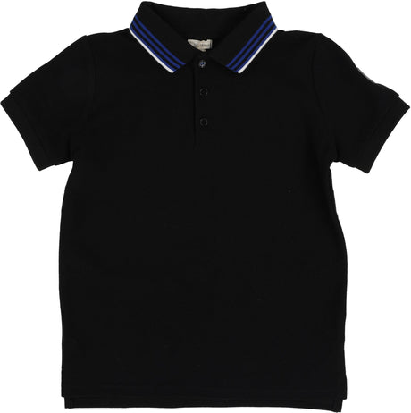 Lil Legs Boys Multi Stripe Collar Short Sleeve Polo Shirt - PMSCP