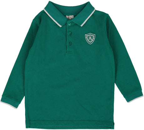 Lil Legs Boys Logo Long Sleeve Polo Shirt - PLPL