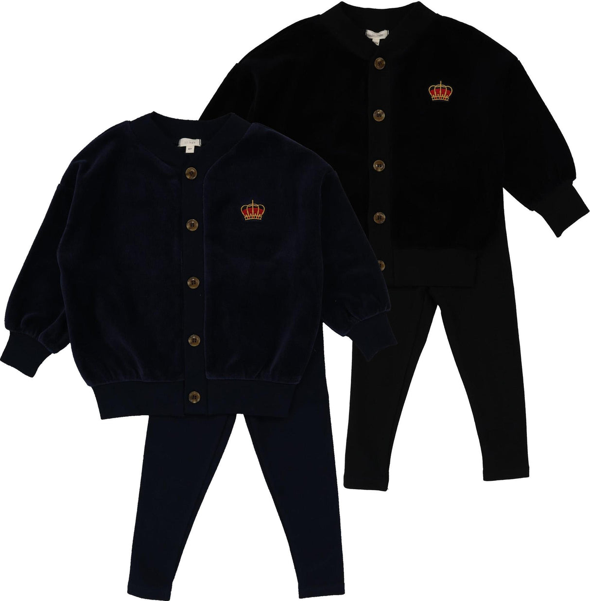 Lil Legs Shabbos Collection Boys Velour Lounge Set Pajamas