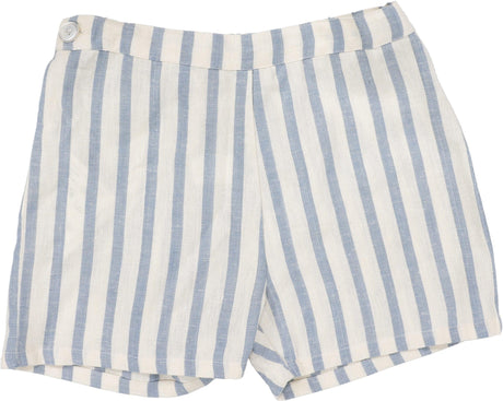 Analogie by Lil Legs Linen Stripe Collection Boys Pull On Dress Shorts - LSPOS