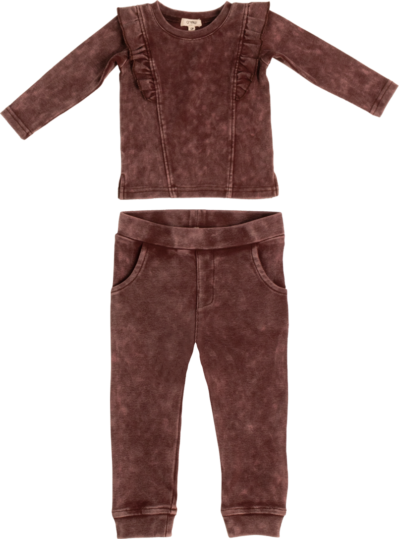 Crew Kids Baby Girls Stonewash Outfit - AL2803