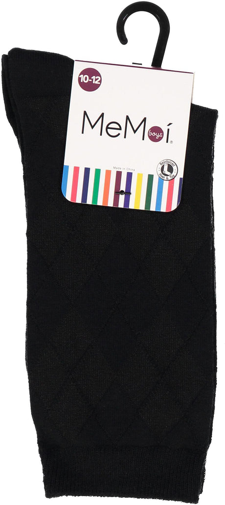 Memoi Boys All Over Argyle Dress Socks - MK-143